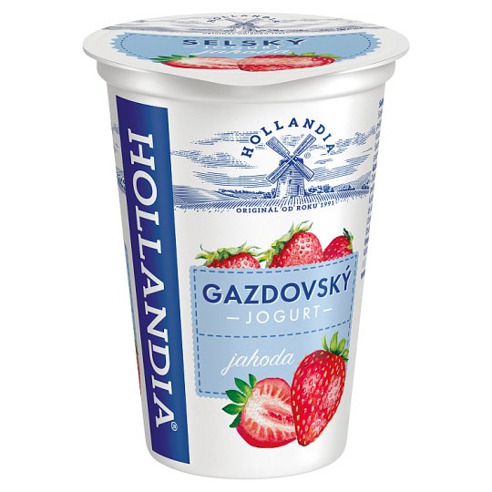 Hollandia Gazdovský jogurt jahodový s kultúrou BiFi 200 g