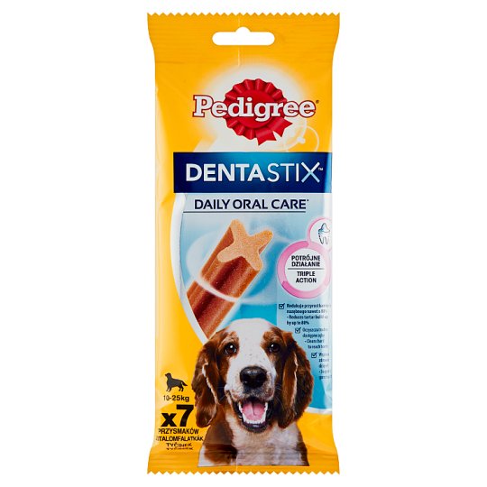 Pedigree DentaStix Doplnkové krmivo pre psy staršie ako 4 mesiace 7 ks 180 g