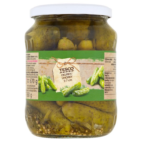 Tesco Uhorky 5-7 cm 670 g