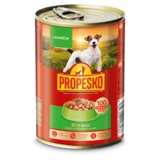 Propesko Complete Food for Adult Dogs Pieces with Lamb in Sauce 415 g