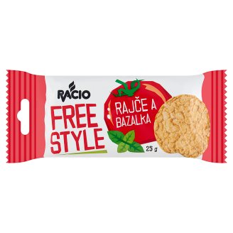 Racio Free Style Ryžové chlebíčky s príchuťou paradajka a bazalka 25 g