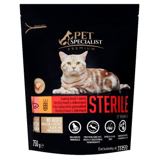 Tesco Pet Specialist Premium Sterile čerstvý losos s obilninami 750 g