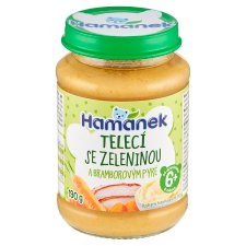 Hamanek Teľacie so zeleninou a zemiakovým pyré 190 g