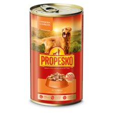 Propesko Complete Food for Adult Dogs Pieces with Beef and Chicken in Sauce 1240 g