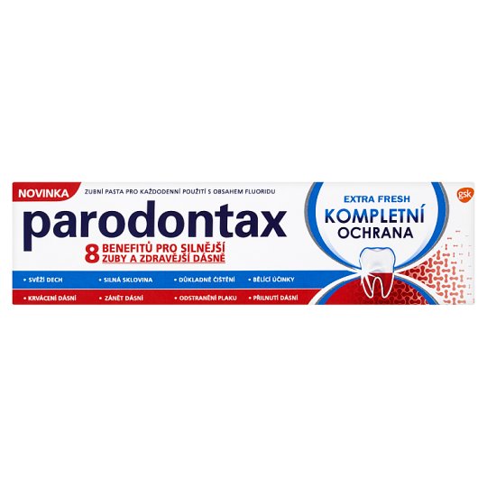 Parodontax Extra Fresh kompletná ochrana zubná pasta s fluoridom 75 ml