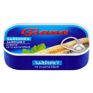 Giana Sardinky vo vlastnej šťave 125 g