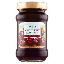 Tesco Sour Cherry Extra Jam Less Sweet 450 g 
