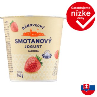Milsy Bánovecký smotanový jogurt jahoda 145 g