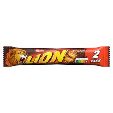 LION Chocolate 2Pack, chrumkavá oblátka v mliečnej čokoláde 2 x 30 g