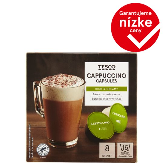 Tesco Cappuccino 16 kapsúl 192 g