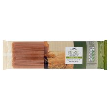 Tesco Organic Bio bezvaječné celozrnné semolinové sušené cestoviny 500 g
