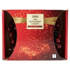 Tesco Red Berry Lights 100 LED