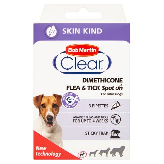 Bob Martin Clear Dimethicone Spot On pre malé psy a šteniatka 3 ks