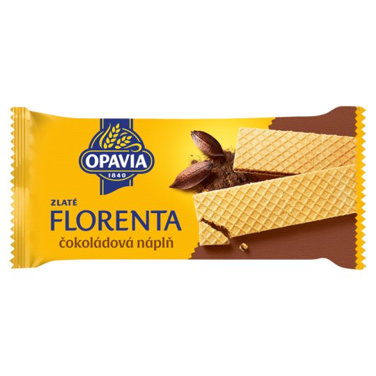 Opavia Zlaté Florenta oblátky s čokoládovou náplňou 112 g