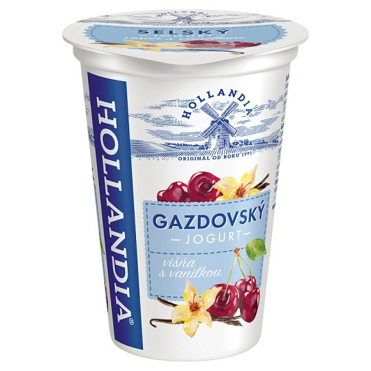 Hollandia Gazdovský jogurt višne s vanilkou, s kultúrou BiFi 200 g