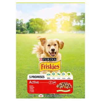 Friskies pre dospelých aktívnych psov VitaFit Active s hovädzím 3 kg