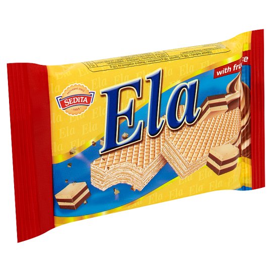 Sedita Ela Oblátky s krémovou náplňou s nugátovou arómou a fruktózou 40 g