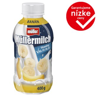 Müller Müllermilch Mliečny nápoj s banánovou príchuťou 400 g