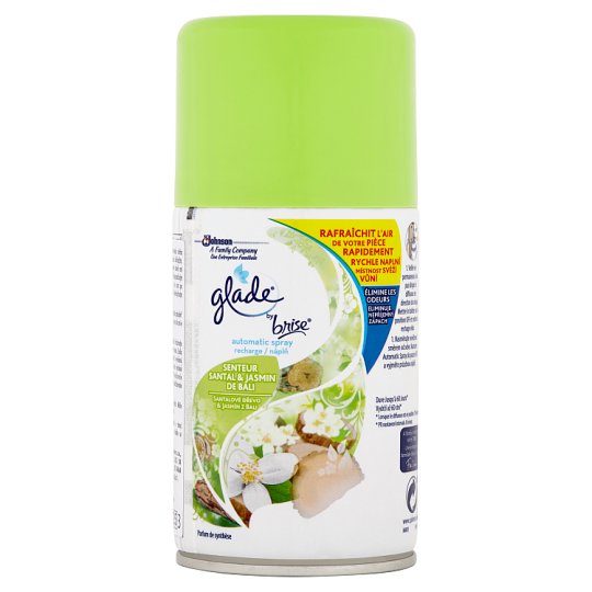 Glade by Brise Automatic Spray santalové drevo & jazmín z Bali náplň 269 ml