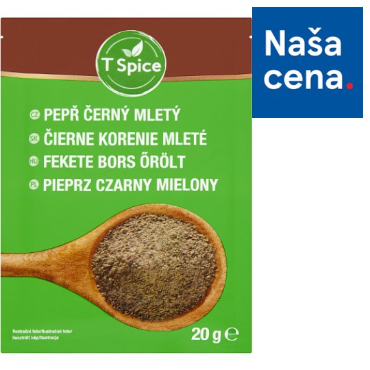 T Spice Ground Black Pepper 20 g Tesco Groceries