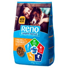 Reno Complete Food for Adult Dogs with Poultry and Vegetables 8 kg