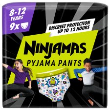 Ninjamas Pyjama Pants Spaceships, 9 Pyjama Pants, 8 Years, 27kg-43kg