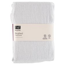 F&F Home Brushed Fitted Sheet Silver 100 x 200 x 25 cm