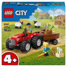 LEGO City 60461 Červený traktor s prívesom a ovcami