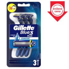 Gillette Blue3 Comfort Pánsky Jednorazový Holiaci Strojček, 3 Počet