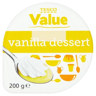 Tesco Value Dezert s vanilkovou arómou a so šľahačkou 200 g