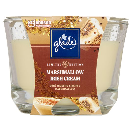 Glade Maxi Marshmallow Irish Cream Scented Candle 224 g Tesco Groceries