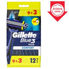 Gillette Blue3 Comfort Pánsky Jednorazový Holiaci Strojček, 9+3 Počet
