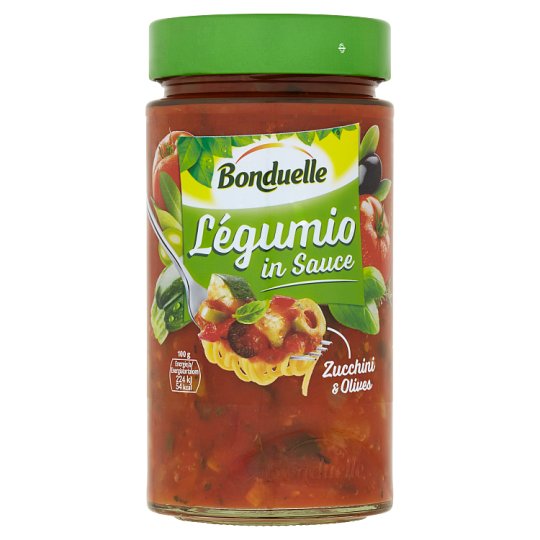 Bonduelle Légumio Zmes zeleniny s cuketou, pripravená v omáčke s olivami 460 g