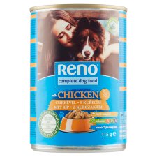 Reno Complete Food for Adult Dogs Pieces for Dogs with Poultry in Sauce 415 g