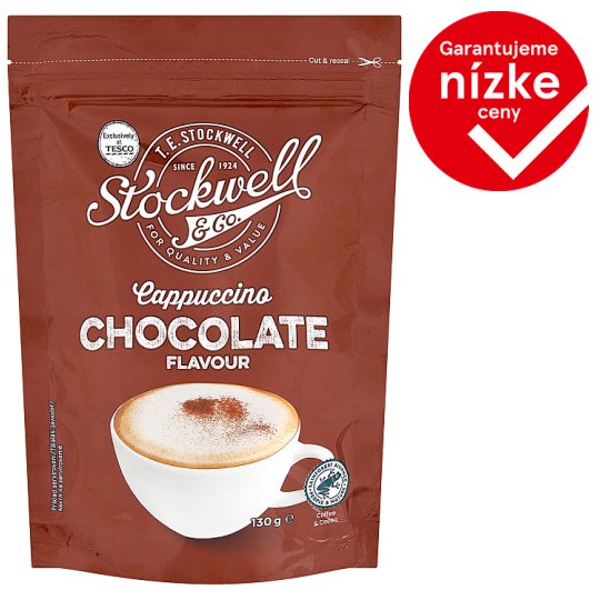 Stockwell & Co. Cappuccino Chocolate Flavour 130 g Tesco Groceries