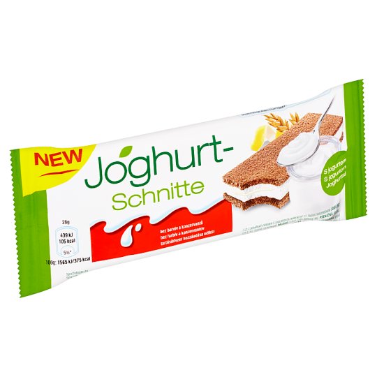 Joghurt - schnitte piškótové rezy s jogurtovou náplňou 28 g