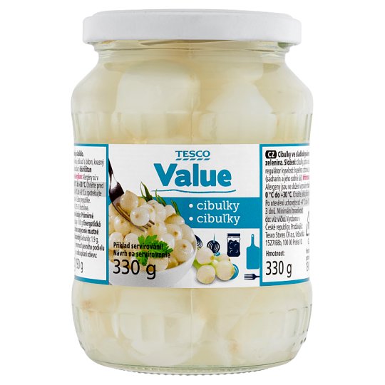 Tesco Value Cibuľky 330 g