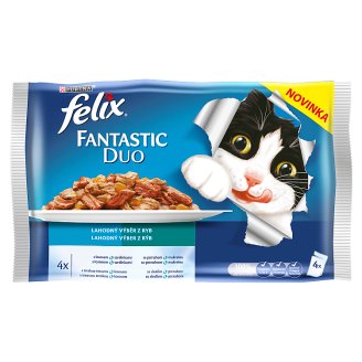 FELIX Fantastic Duo - výber z rýb multi-balenie 4 x 100 g