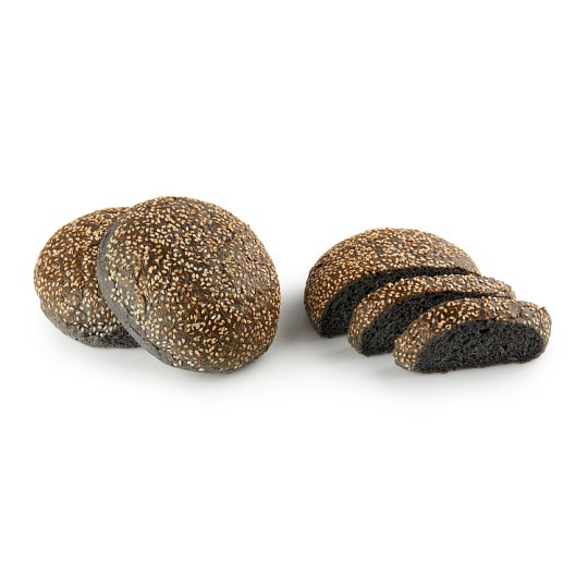 Black Hamburger Bun with Sesame 80 g