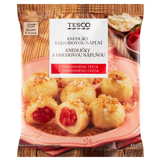 Tesco Dumplings with Strawberry Filling 450 g Tesco Groceries