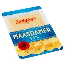 Zlatý Sýr Maasdamer 45% plátky 100 g