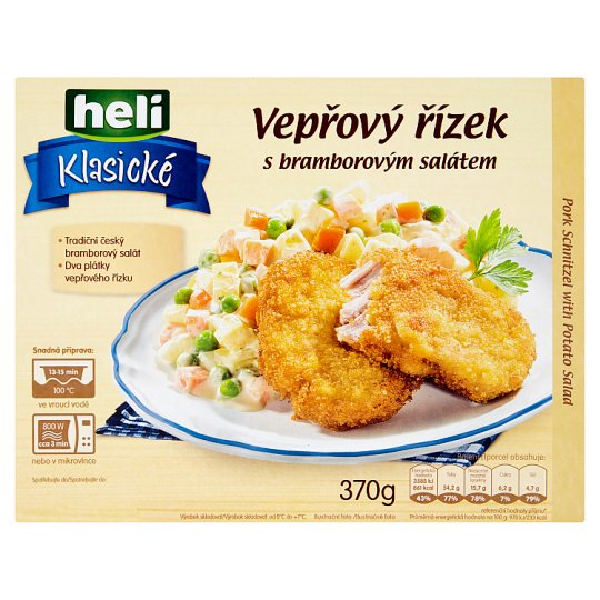 Heli Klasické Bravčový rezeň so zemiakovým šalátom 370 g