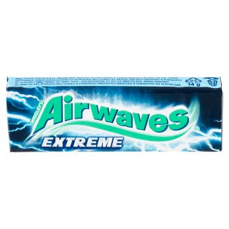 Wrigley's Airwaves Extreme žuvačka bez cukru s výraznou príchuťou mentolu a eukalyptu 14 g