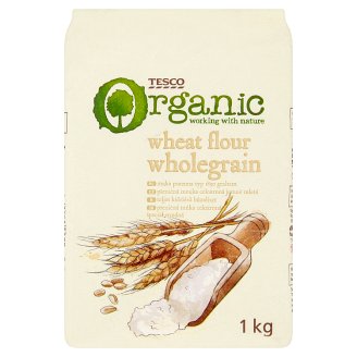 Tesco Organic Pšeničná múka celozrnná špeciál stredná 1 kg