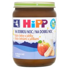 HiPP Bio kaša s keksami a jablkami na dobrú noc 190 g