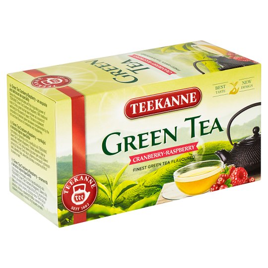 TEEKANNE Green Tea Cranberry-Raspberry, zelený čaj, 20 vrecúšok, 35 g