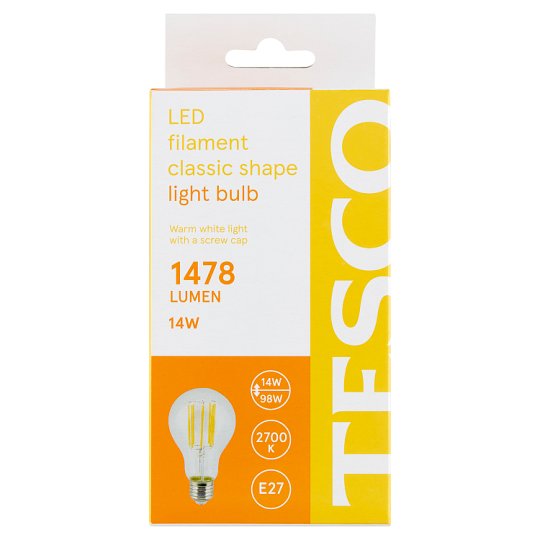 Tesco LED žiarovka 14W (98W) E27