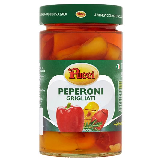 Pucci Grilované papriky v slnečnicovom oleji 290 g