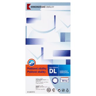 Poštové obálky samolepiace DL 110 x 220 mm 50 ks