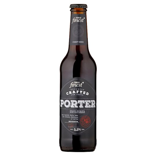 Tesco Finest Porter Special Dark Beer Unfiltered 330 ml